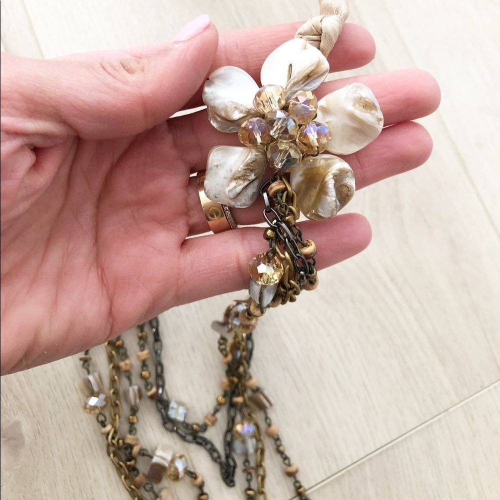 She’ll, Beads And Chain Layer Statement Necklace - image 7